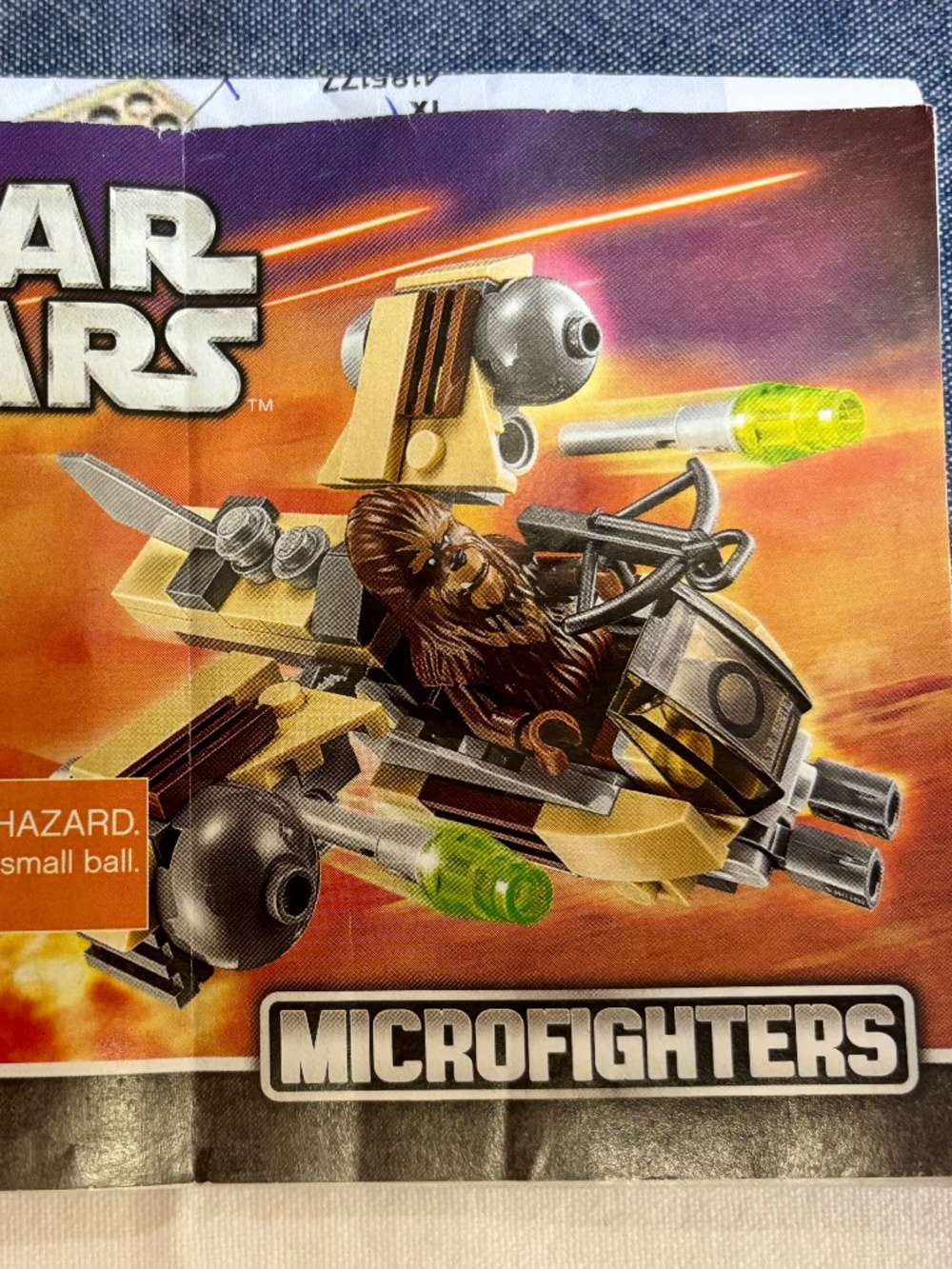 Previously built LEGO STAR WARS Microfighters Series 3 "Wookiee Gunship" 75129